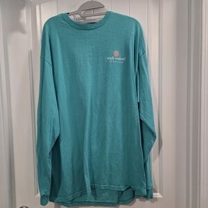 Simply Southern Teal Long Sleeve Shirt